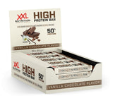 High Protein Bar 2.0 (available at Mangusa) Vanilla Chocolate XXL Nutrition Curacao